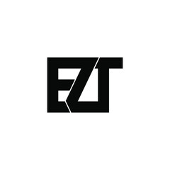 ezt letter original monogram logo design