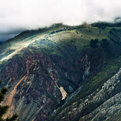 View of the Chulyshman highlands. altai republic