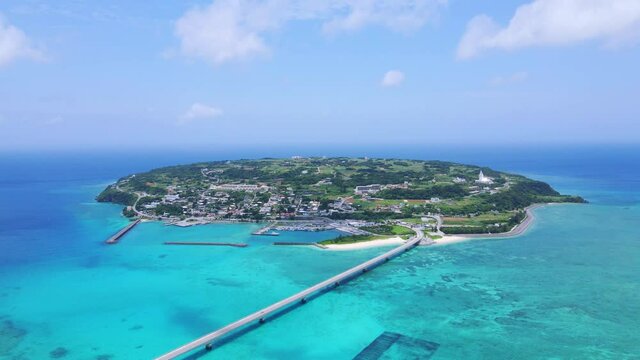 Kouri Island,Okinawa,Japan 沖縄 古宇利島全景