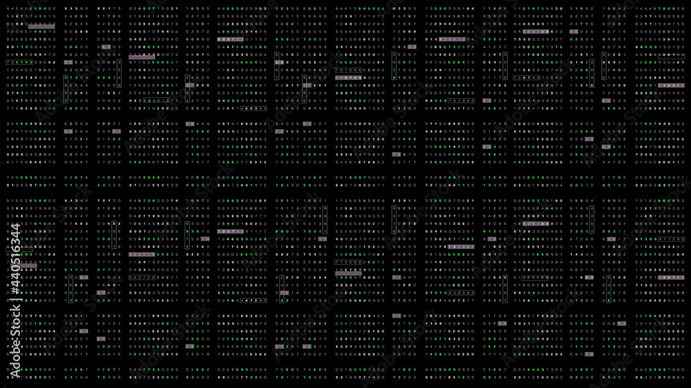 Aufkleber Cyber Crime concept : A programmer hacker trying to breached crypto currency address security by using algorithm source code to exploit weakness in password security