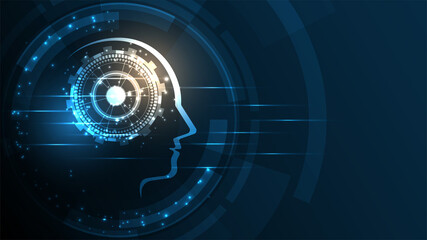Artificial intelligence Technology background Hi-tech innovation abstract background vector illustration