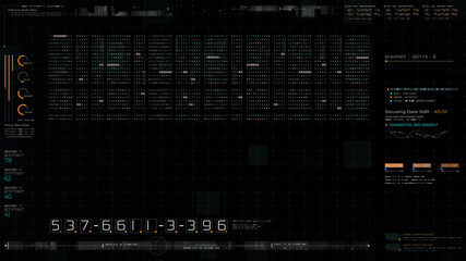 Cyber Crime concept : A programmer hacker trying to breached crypto currency address security by using algorithm source code to exploit weakness in password security