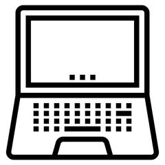 Laptop outline style icon