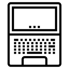 Laptop outline style icon