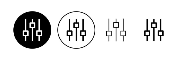 Setting Icon set. Cog Settings Icon Symbol