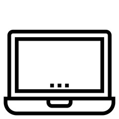 Laptop outline style icon