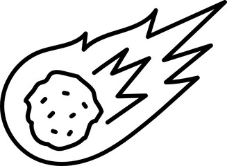 meteorite doodle icon © tulpahn