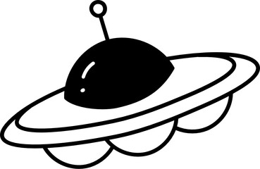 ufo doodle icon