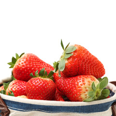 strawberries on a plate