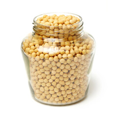 gold soybean isolated on white background 