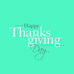 Happy Thanks Giving Day Banner | Beautiful Calligraphy of Thanksgiving 