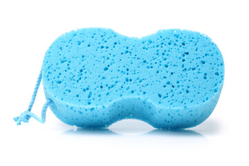 Sponge over white background