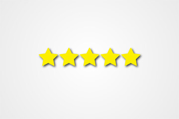 Five stars icon Vector