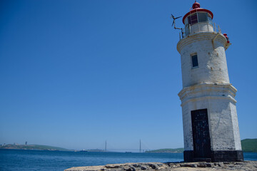Fototapeta na wymiar Lighthouse Egersheld, Vladivostok