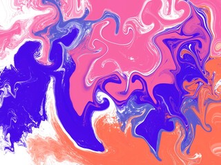 beautiful and colorful abstract paint