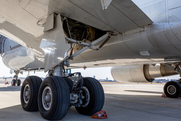 航空機の巨大な車輪（小牧市・愛知）