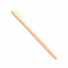 Bamboo wooden toothbrushes for healthy teeth cleaning.Biodegradable material. Eco-friendly natural products. Isolated on white background