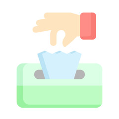 tissue box flat icon