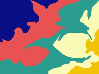 beautiful and colorful abstract paint