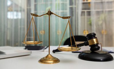 Concepts of Law and Legal services.	Lawyer office.