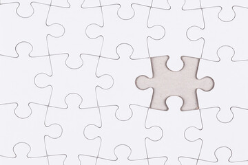 white jigsaw puzzle