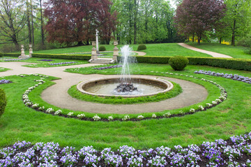 2013: Italian Garden in front of 16th century baroque Lancut Castle, Lancut, Poland