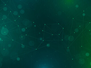 2d illustration Abstract futuristic electronic circuit technology background