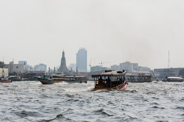 Bangkok river traffic