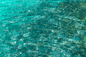 Fototapeta na wymiar background of transparent sea water and bottom