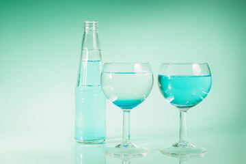 colorful juicy summer drinks