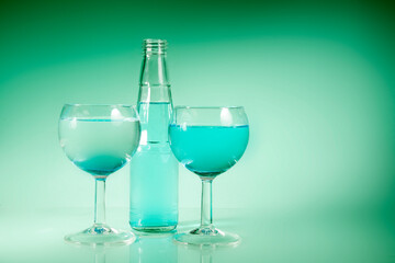 colorful juicy summer drinks