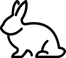 rabbit minimal line icon