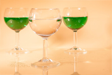 colorful juicy summer drinks