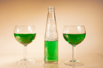 colorful juicy summer drinks