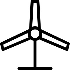 Wind turbine icon