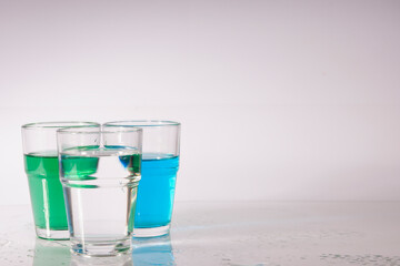 colorful juicy summer drinks