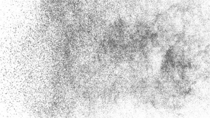 Black Halftone Texture On White Background. Modern Dotted Futuristic Backdrop. Fade Noise Overlay. Digitally Generated Image. Pop Art Style. Vector Illustration, Eps 10.