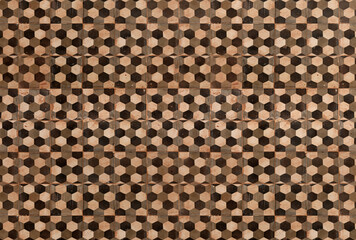decorative, vintage patterned wall background , close-up ancient  facade 