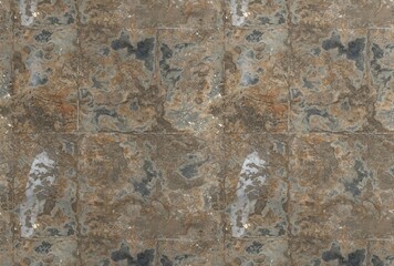 Damaged Concrete Floor background, close-up facade