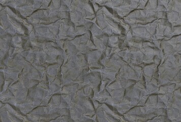 Wrinkled Paper gray background, close-up facade