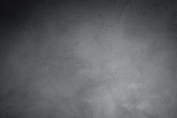 Abstract texture of dark gray vintage cement or concrete wall background. School education, dark wall backdrop, template for learning board concept.