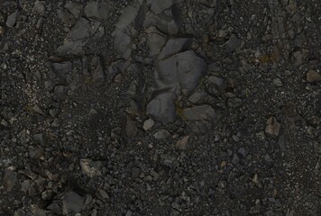 Icelandic Rocky Ground background, close-up facade