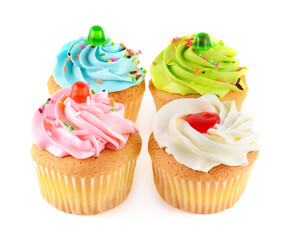 cupcake isolated on white background