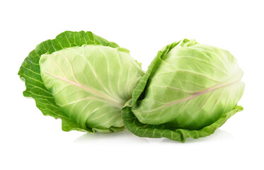 Fototapeta premium pointed cabbage isolated on white background