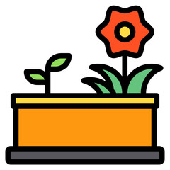 Flower line icon