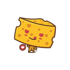 Cute cheese mascot