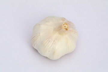 Fresh Garlic on white background