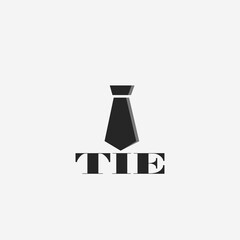 Black tie logo template