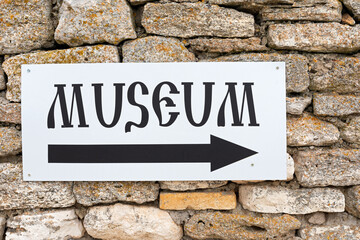 Fototapeta premium Museum sign