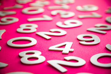 Mathematics background made with solid numbers